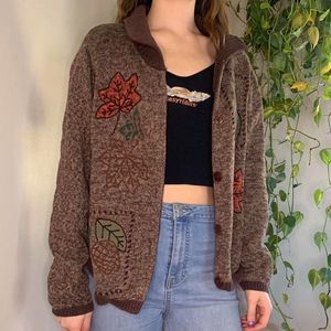 Norm Thompson Autumn Leaves Sweater